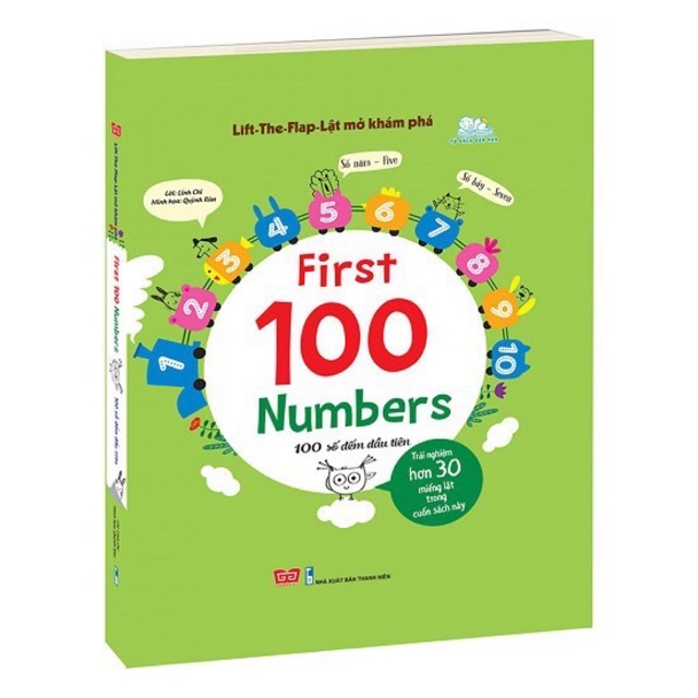 Sách - Lift - Flap - Lật mở khám phá - First 100 Numbers - 100 số đến đầu tiên