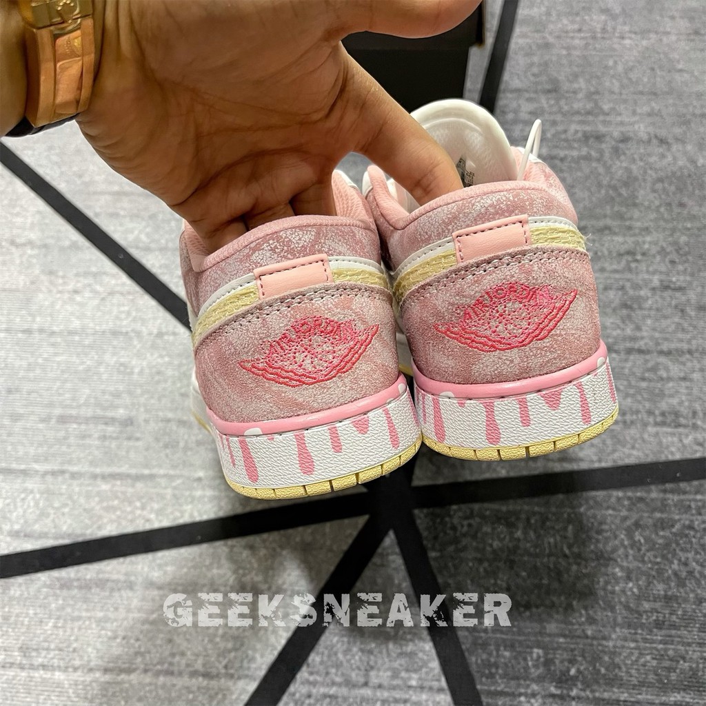 [GeekSneakerZone] Giày Jordan1 Low Paint Drip (Gs) | BigBuy360 - bigbuy360.vn