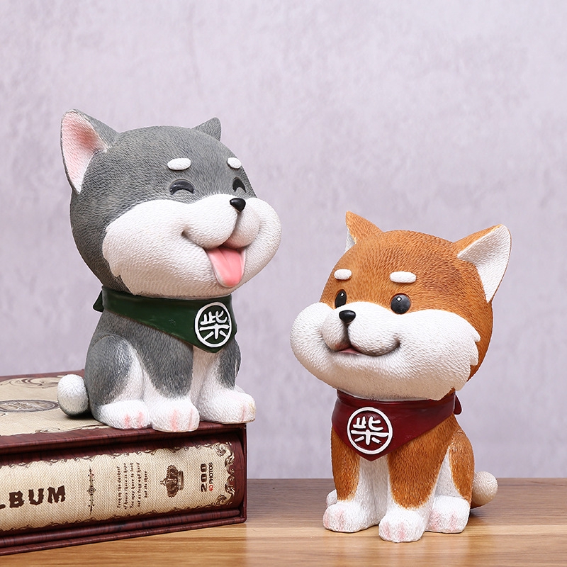 Ống Heo Đựng Tiền Tiết Kiệm Hình Chú Chó Shiba Xinh Xắn