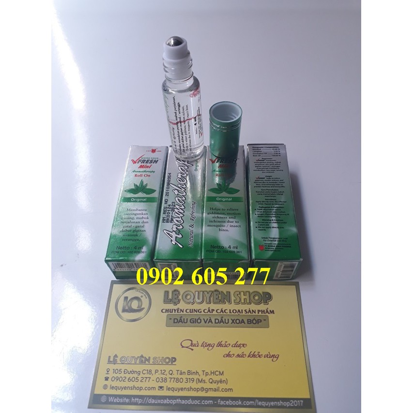 Dầu lăn thảo dược vfresh Barley Mint 4ml
