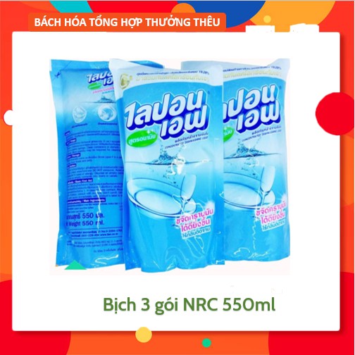 Com Bo 3 Túi Nước Rửa Bát TAIJAU 550ml Thái Lan.