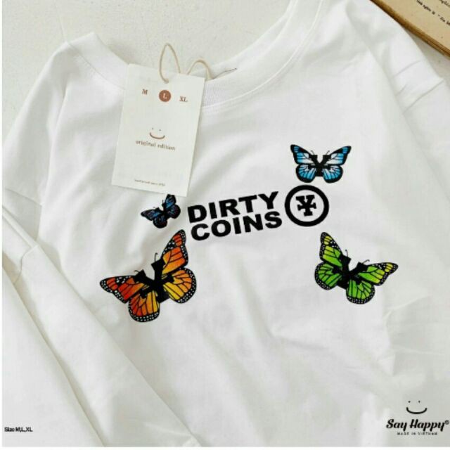 Áo phông Dirty♥️Chất cotton mềm mịn form thụng tay lỡ♥️kiểu dáng unisex♥️mặc nhóm lớp♥️phong cách hàn quốc