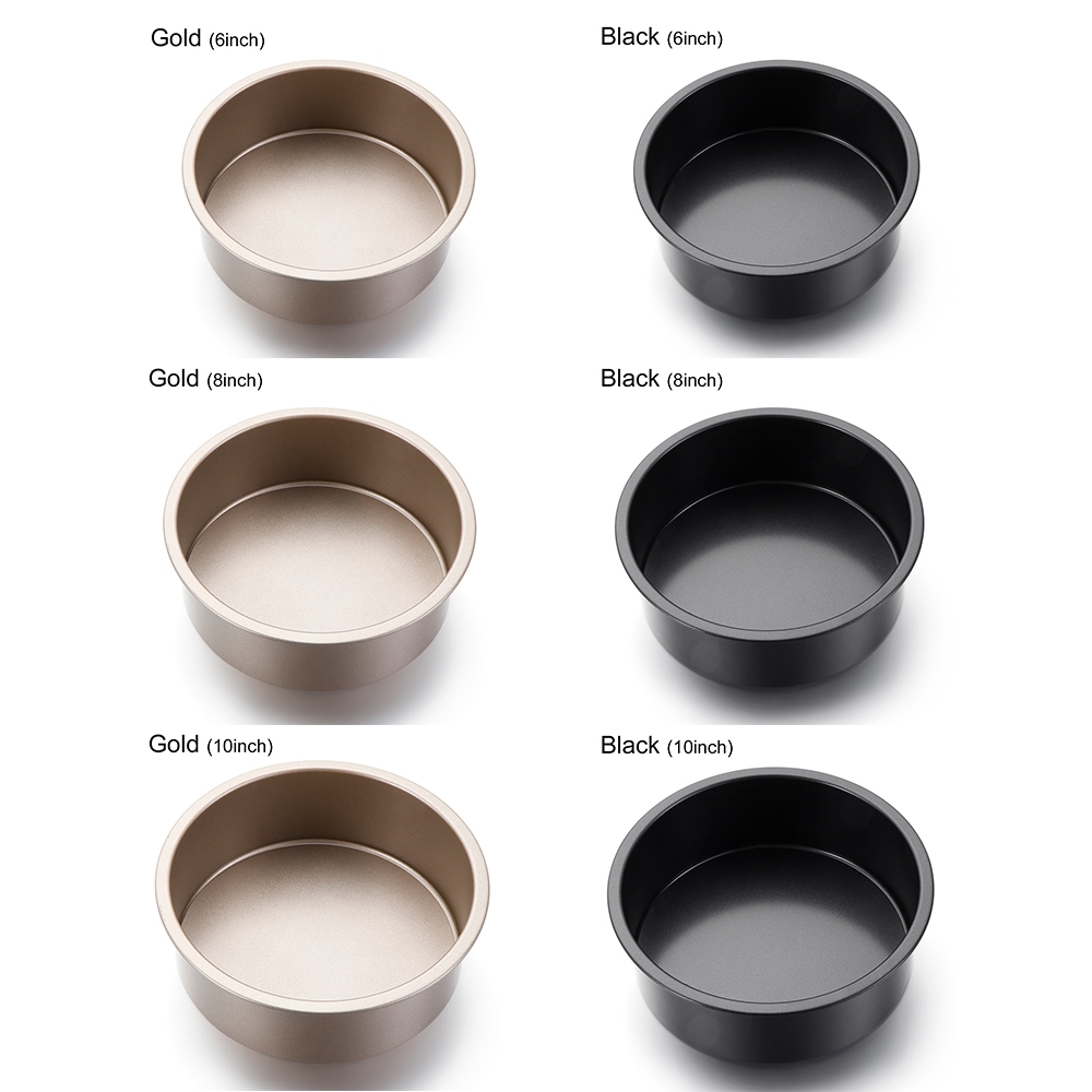 Khuôn Làm Bánh Hình Tròn Chống Dính Kích Thước 6 / 8 / 10 Inch Tiện Dụng Cho Nhà Bếp