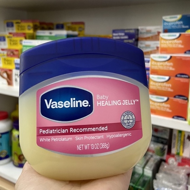 Sáp dưỡng ẩm chống khô nứt Vaseline Baby Mỹ hủ 368g