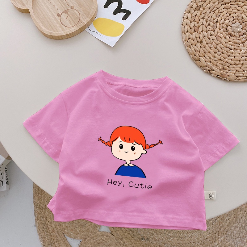Áo thun cho bé trai, bé gái mùa hè 0 đến 4 tuổi họa tiết hoạt hình ATTE117