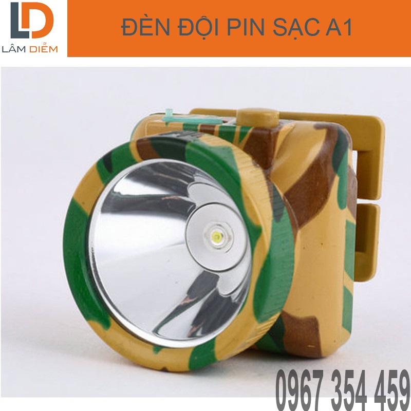 Đèn đội đầu pin sạc A1