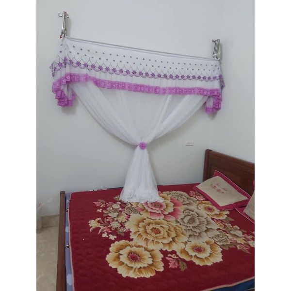Màn khung xếp gọn trọn bộ màn+khung, mùng khung xếp gọn bền đẹp Quỳnh Anh