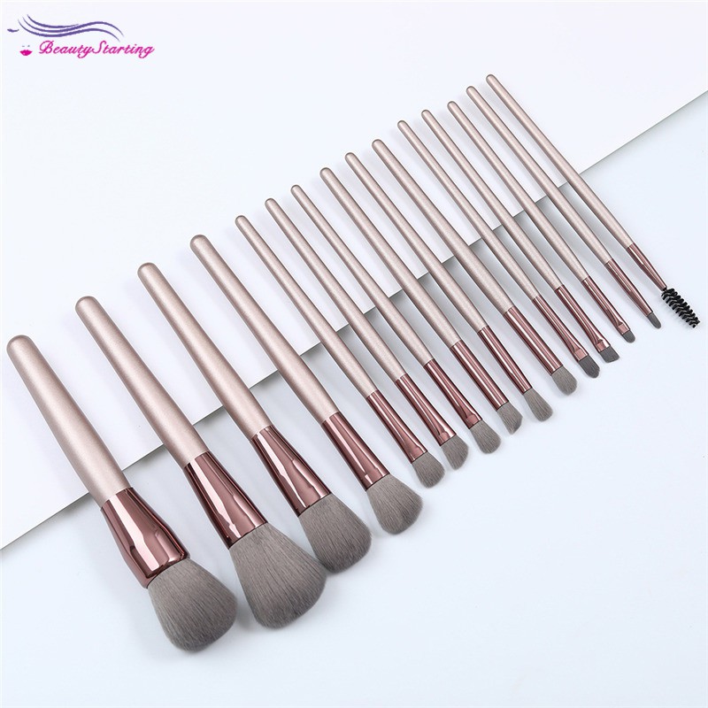 (hàng Mới Về) Set 15 Cọ Trang Điểm Phấn Phủ Phấn Đa Năng Tiện Dụng | BigBuy360 - bigbuy360.vn