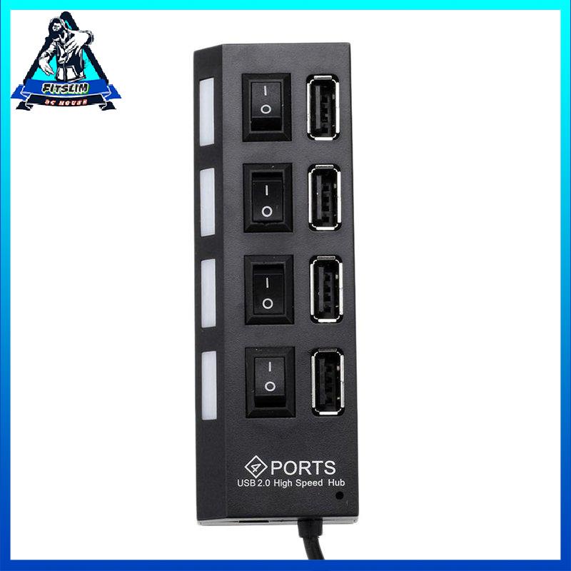 Universal USB Hub 4 Port USB 2.0 Charger High Speed Mini Hub Socket Splitter
