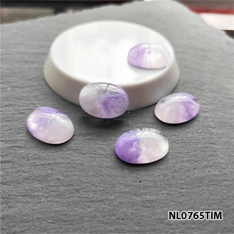 1 hạt dán đáy bằng chất liệu resin nguyên liệu làm trâm làm trang sức cổ trang