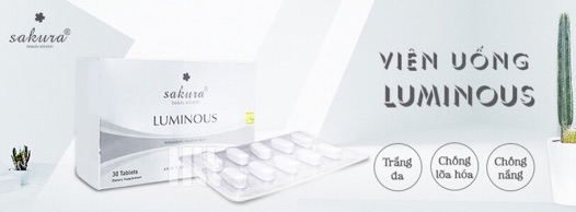 Viên uống trắng da cà chua trắng Sakura Luminious
