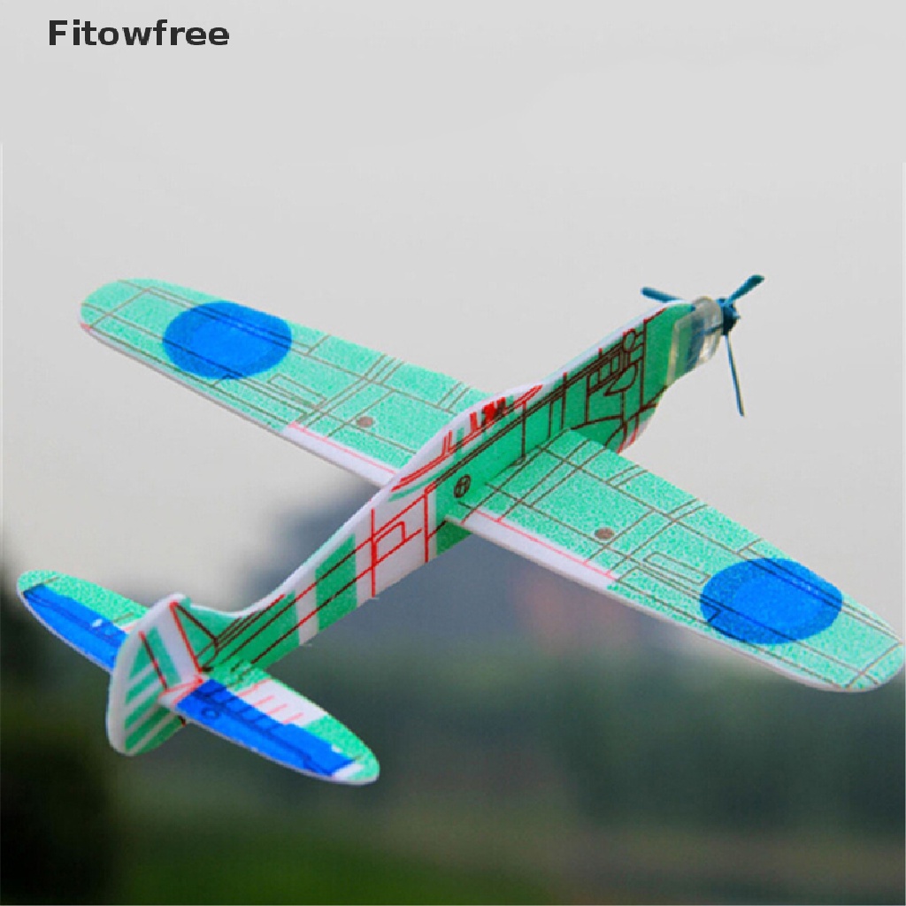 Fitw 19cm Hand Throw Flying Glider Planes Foam Airplane Party Bag Fillers Kids Toys FE