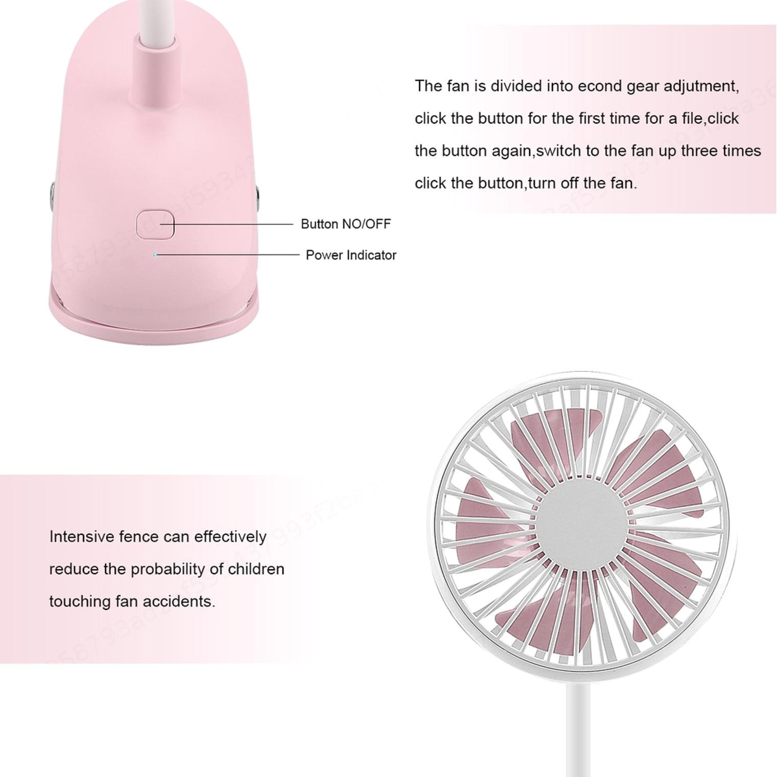 Quạt Mini Cầm Tay Có Cổng Sạc Usb