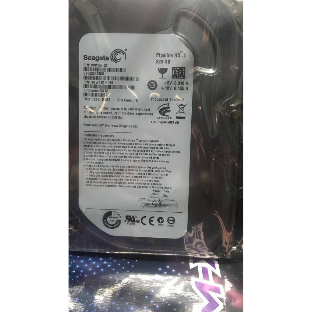 Ổ Cứng Seagate Hdd 320 Gb Sata 3.5 Pi | BigBuy360 - bigbuy360.vn