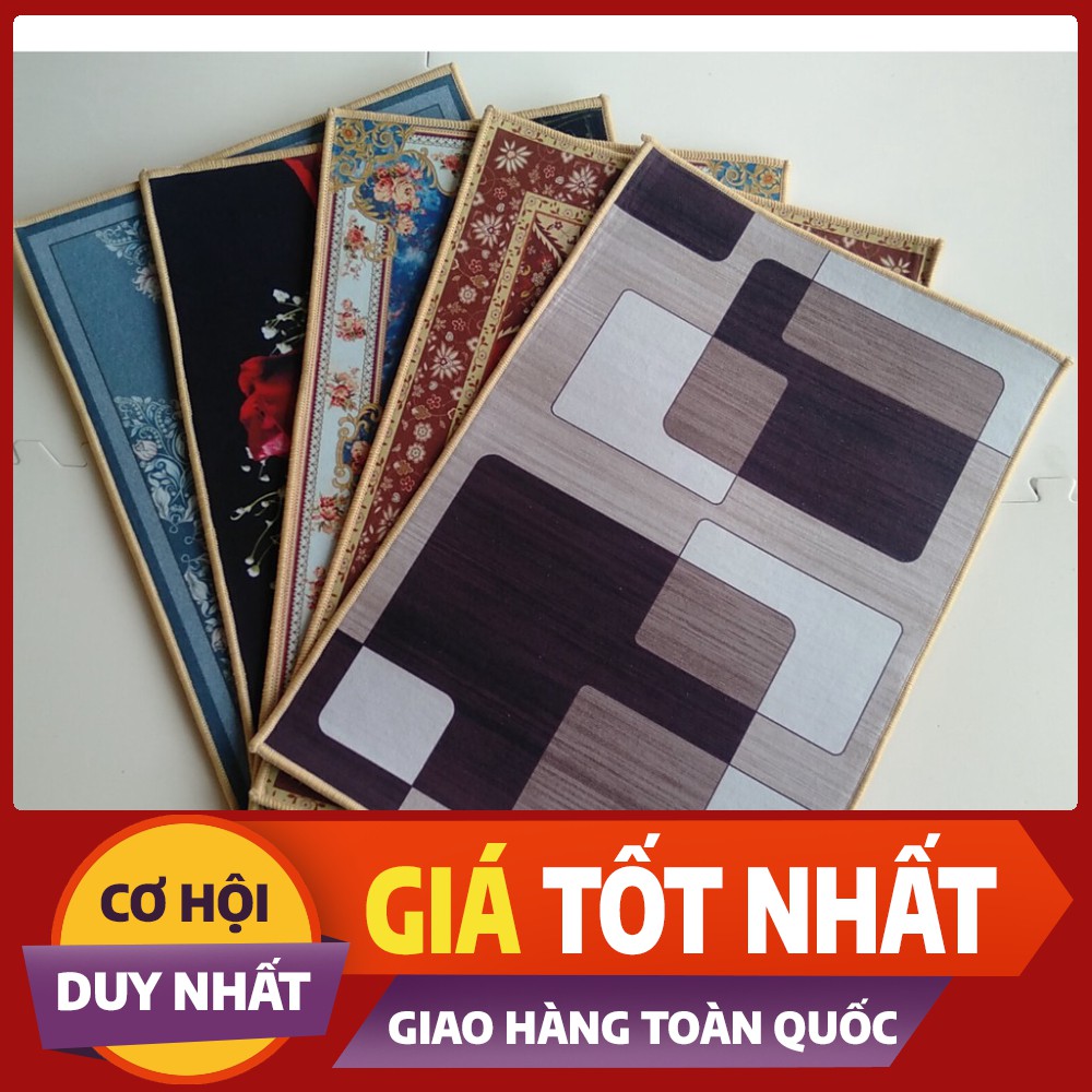 Thảm Chùi Chân 3D  Mẫu Hoa Đẹp,Chất Nỉ Nhung, Thấm Nước, Chống Trơn Trượt, Kích Thước 40x60cm