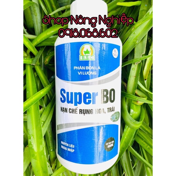 Phân bón lá nhập khẩu cao cấp Super-Bo, chống rụng hoa, nuôi trái