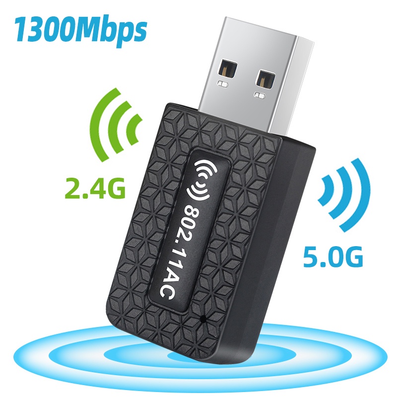 Bộ Chuyển Đổi Usb Wifi 5Ghz Wifi Usb Wifi Usb Wifi Thẻ Mạng Lan Ethernet 5G Cho PC