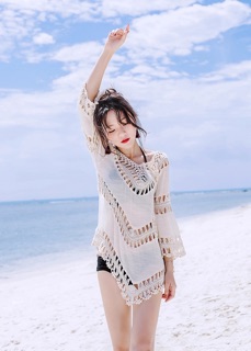 Áo choàng/ áo khoác lưới đi biển