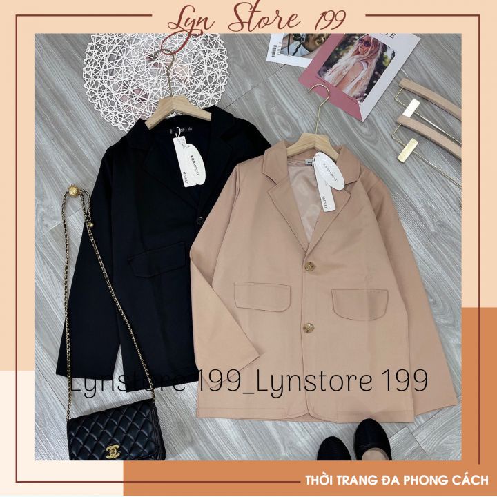 Áo blazer 2 lớp dài tay nhiều màu phong cách Hàn quốc Áo vest nữ khoác ngoài Mã A55