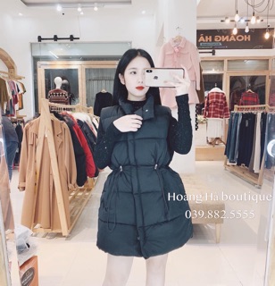 Áo gile phao dáng dài quảng châu