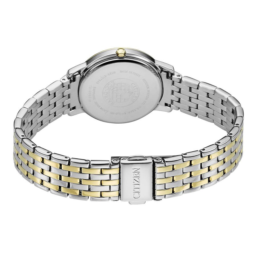 Đồng Hồ Nữ Citizen Đính Đá Swarovski Dây Thép Không Gỉ EX1484-81A - Mặt Trắng (Sapphire)