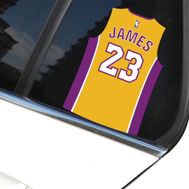 Sticker dán xe hơi hình cầu thủ bóng rổ James NBA Total Decision FMVP