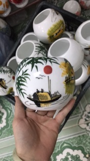 Combo 1 đèn xông tinh dầu size bé + 3 tinh dầu ( chọn mùi) tặng kèm 1 bóng dự phòng