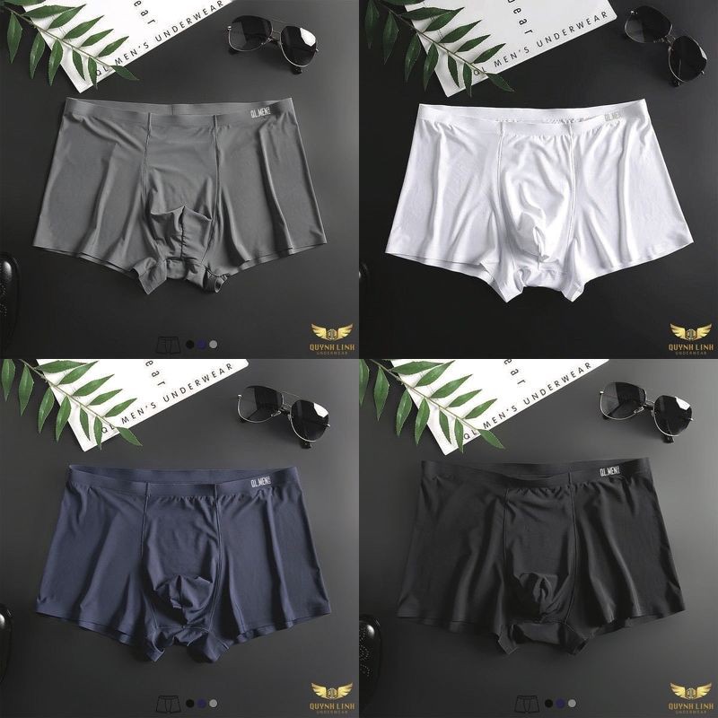 Quần lót nam ❤️FREESHIP❤️ Quần sịp nam boxer cotton QMEN chất thun lạnh cao cấp