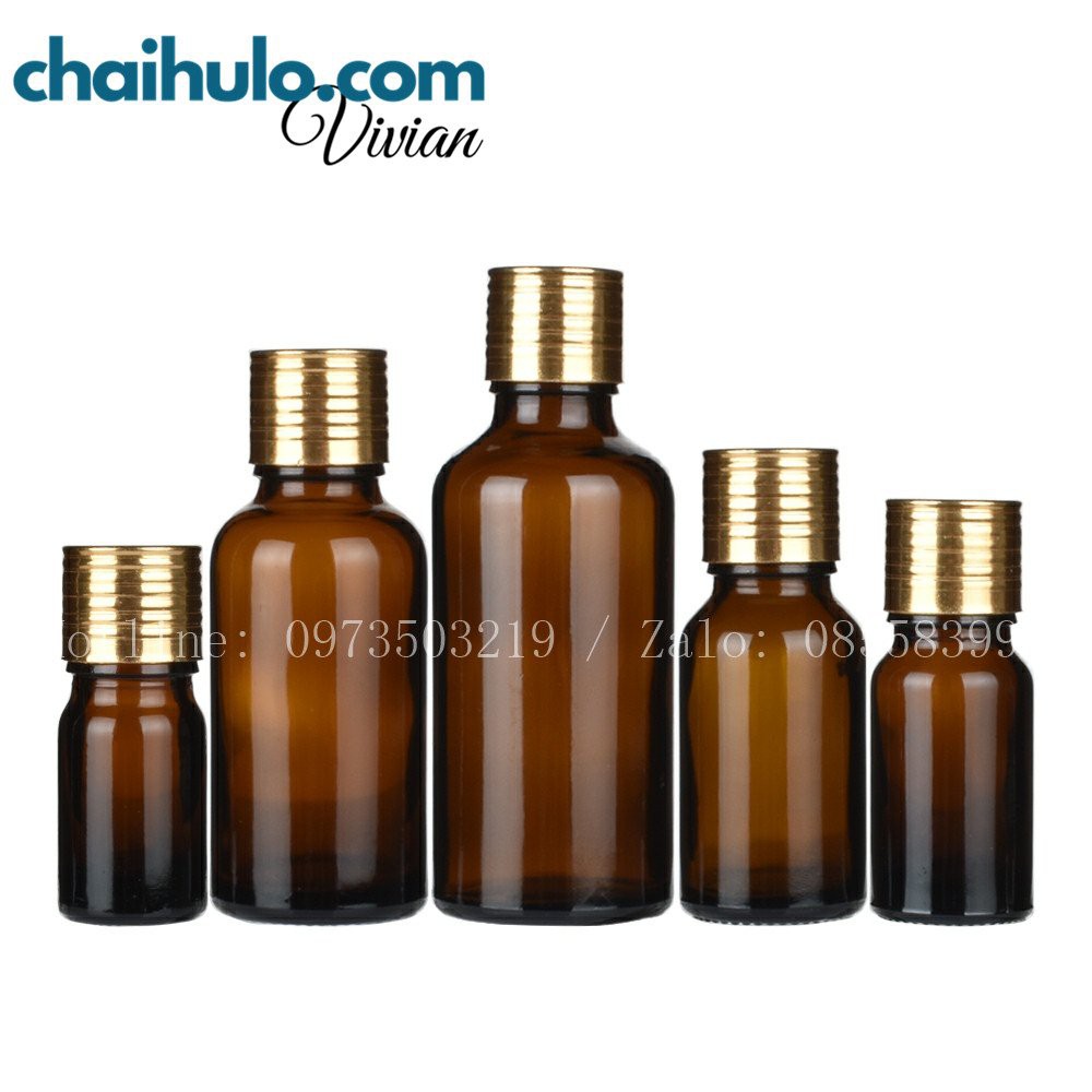 Combo 50 Chai Lọ Đựng Tinh Dầu 10ml Thủy Tinh Cổ Nhỏ Giọt