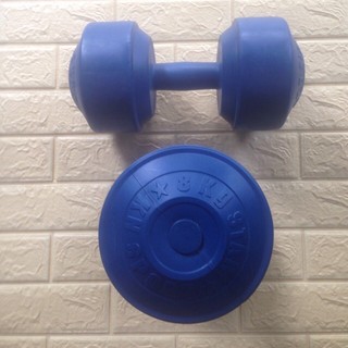 Tạ tay nhựa đôi 16kg(8kg một bên)💪