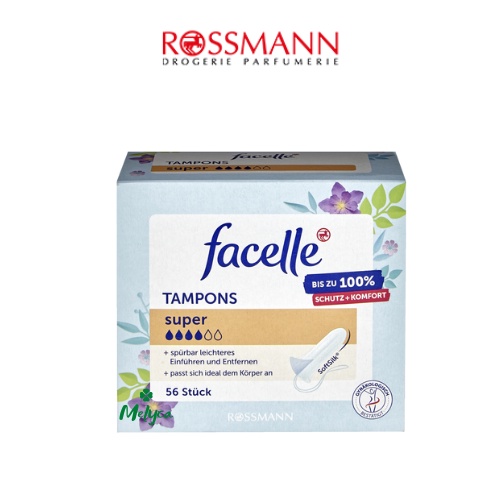 Tampon băng vệ sinh Facelle hàng Đức chính hãng, đủ size - Shop Melyca