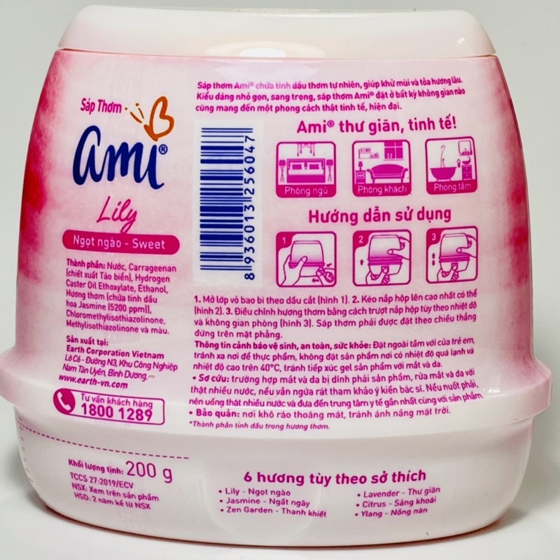 Sáp Thơm Ami 200G Thư Giãn Tinh Tế Cho Phòng Ngủ Phòng Khách Phòng Tắm Xe Ô Tô