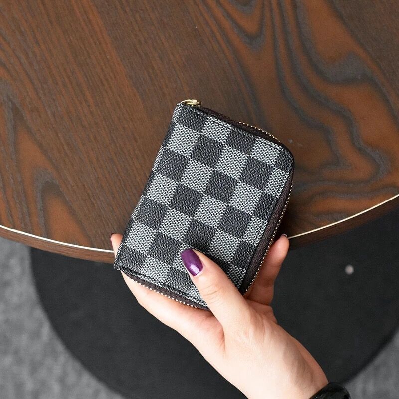 Ví nữ cầm tay phối dây kéo họa tiết hoa vintage thời trang