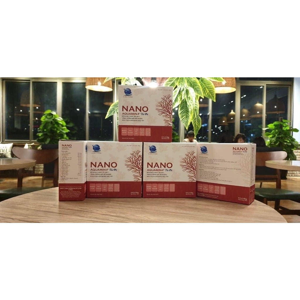 (✅Chính hãng) canxi Nano Aquamin-F - Bổ sung CalciNano, Vitamin D3, MK7, acid amin từ Tảo Đỏ - Hộp 20 ống