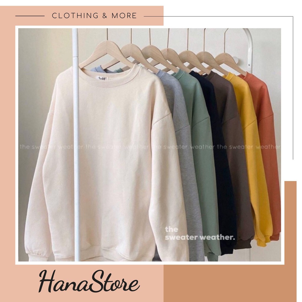 Áo Sweater Nỉ Bông ❤️ Áo nỉ ULZZANG form rộng UNISEX SIÊU HOT ❤️ | WebRaoVat - webraovat.net.vn