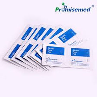 (hộp 100 miếng) Bông Tẩm Cồn Tiệt Trùng (Alcohol Pads)