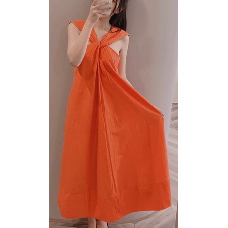 Váy maxi chéo ngực 2 màu