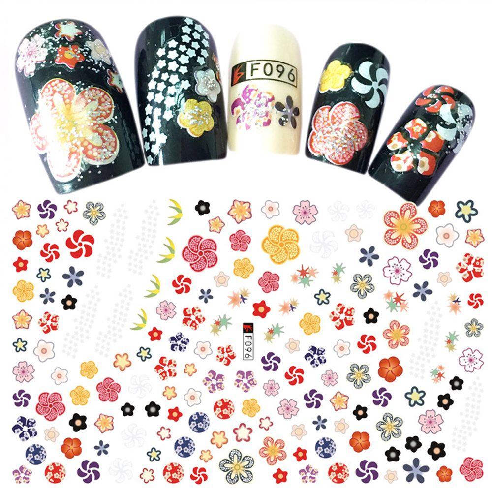 OCEANMAP Miếng Dán Trang Trí Móng Tay Chống Nước Tự Dính Họa Tiết Hoa Hồng Valentine Dễ Thương Dành Cho Nữ