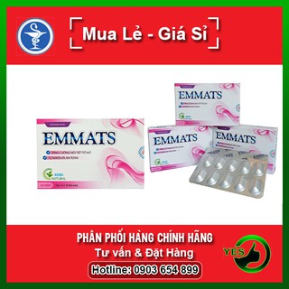 Emmats Hộp 30 Viên - Giúp Tăng Cường Nội Tiết Tố Nữ, Hạn Chế Sự Lão Hóa Da