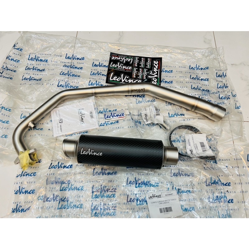 Pô độ Leovince Carbon gắn Suzuki Raider Sonic Ex15