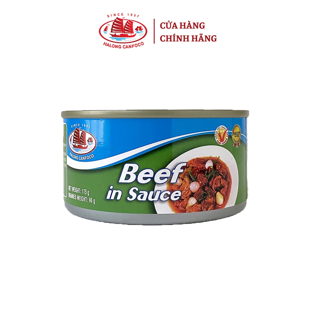 [Mã BMBAU50 giảm 7% đơn 99K] Thịt Bò Sốt Vang - 175g - Đồ Hộp Hạ Long