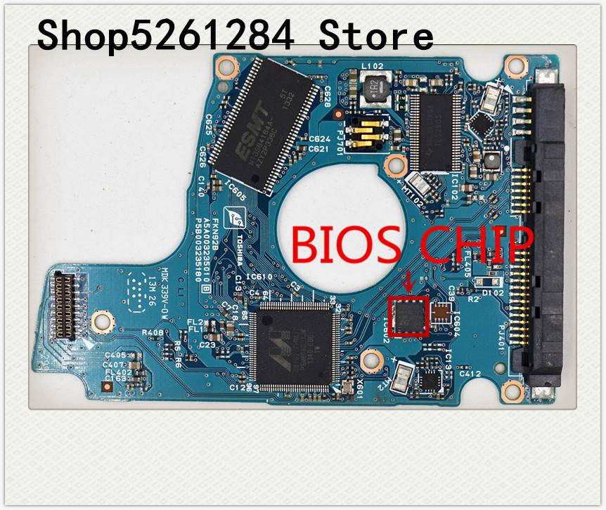 Bảng mạch HDD PCB MQ01ABF050, HDKCB06H0A01, MQ01ACF050, HDD PCB Logic board mã hóa: G003235C