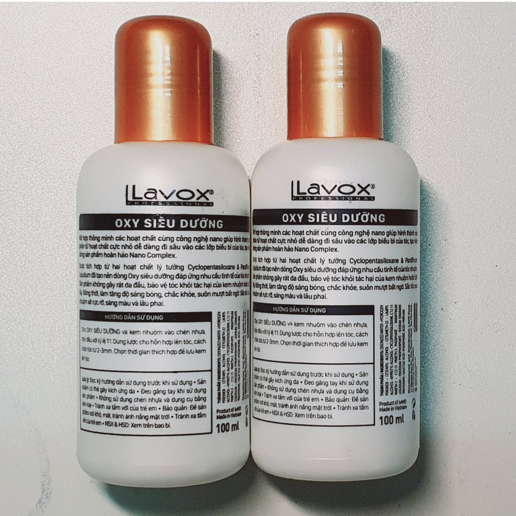 OXY trợ nhuộm tóc Lavox Nano Complex 100ml