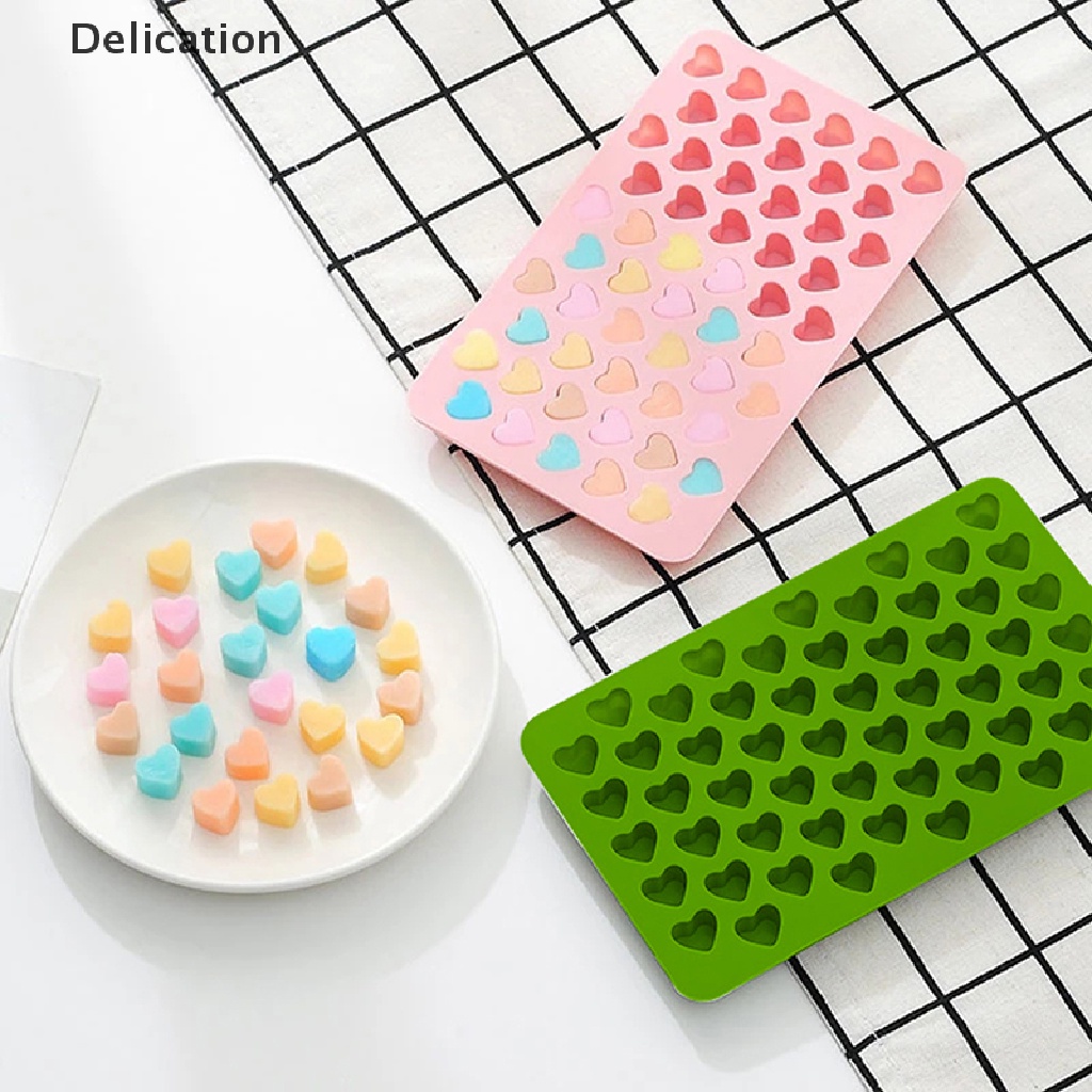Khuôn Silicone Làm Sô Cô La 55 Ô Trái Tim mini