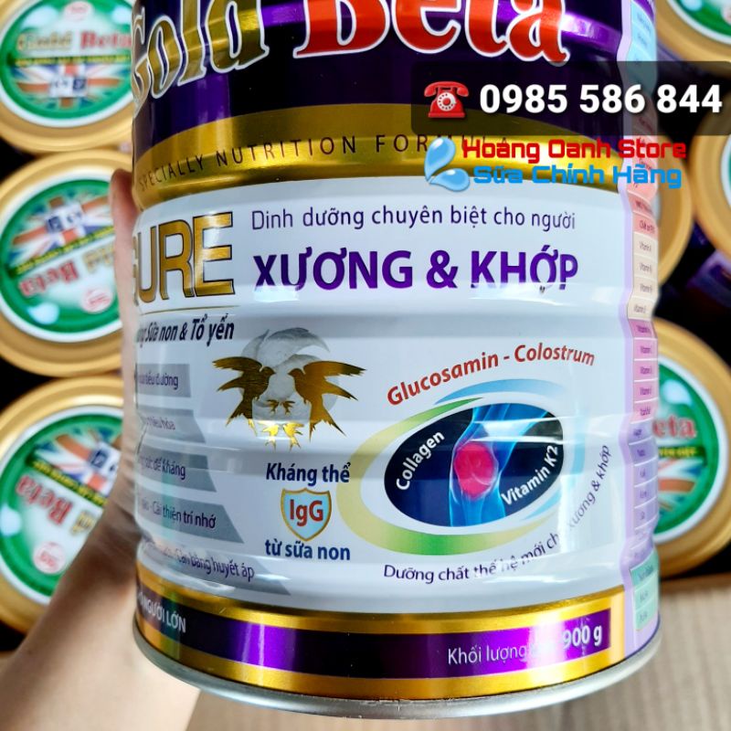 Sữa Gold Beta Sure 900g - Sữa người già Ngăn ngừa Loãng Xương Tiểu Đường