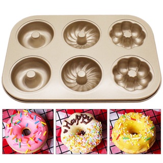 Khuôn Donut chống dính 6 bánh