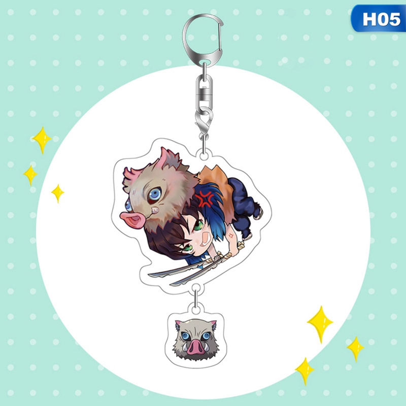 Tmdbyx Móc khóa nhựa acrylic hình Kimetsu No Yaiba 2020