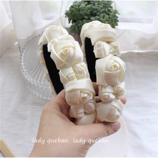 Bờm cài tóc hoa hồng cao cấp hit hot