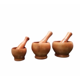 Bộ cối chày gỗ kiểu lu