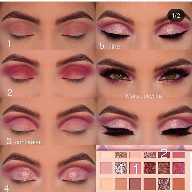 Bảng phấn mắt huda - nude